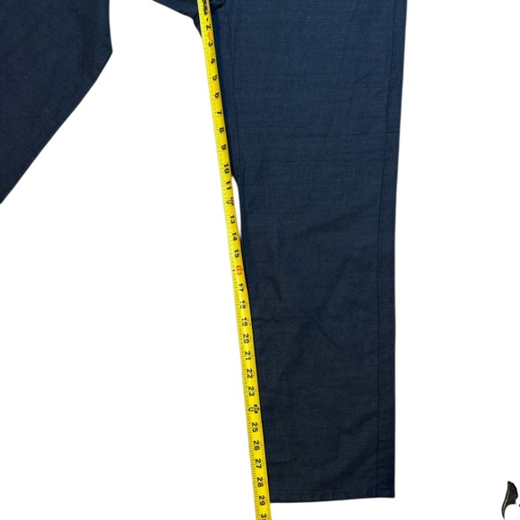 Liz Claiborne LizSport Navy Linen High Rise Straight Leg Pants Women’s 10 - Picture 7 of 7